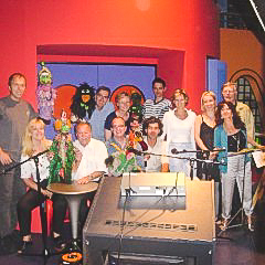 Nach der Aufzeichnung einer Kasperlsendung beim ORF 2005, Foto Christine Rothstein