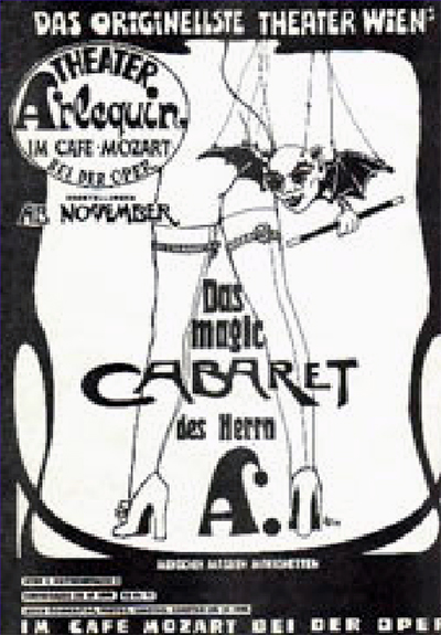 Plakat "Magic Cabaret des Herrn A."