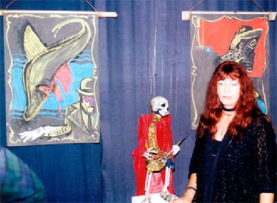 Christine Rothstein und Arminios Marionette "Der Tod"