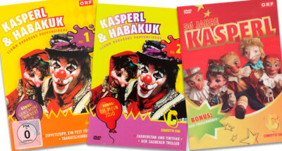 DVDs Kasperl & Habakuk Nr. 1 und 2, 50 Jahre Kasperl im ORF