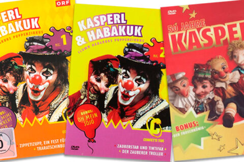 DVDs Kasperl & Habakuk Nr. 1 und 2, 50 Jahre Kasperl im ORF