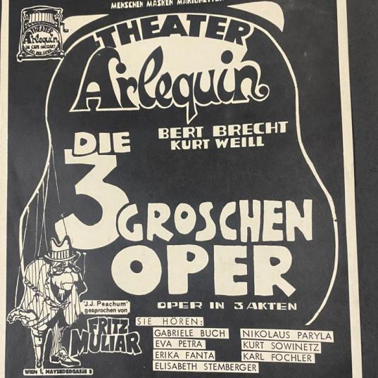 Theater Arlequin - Das originellste Theater Wien: Plakat 3Groschen Oper